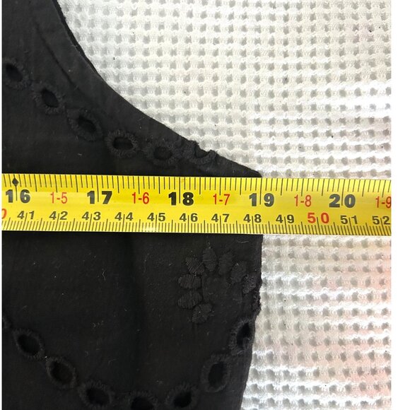 Femme By Design Black Cotton Dress Sz M - Picture 6 of 7